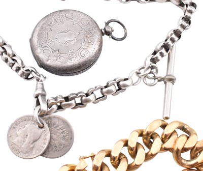 Lot 169 - COLLECTION OF SILVER & GILT JEWELLERY & FRAGMENTS AF