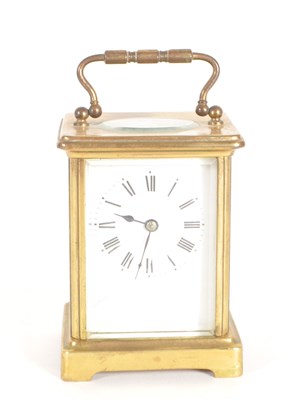 Lot 315 - LATE 19TH CENTURY FRENCH BRASS CARRIAGE CLOCK
