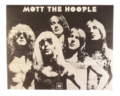 Lot 11 - MOTT THE HOOPLE - FULL BAND SIGNED CBS RECORD FLYER