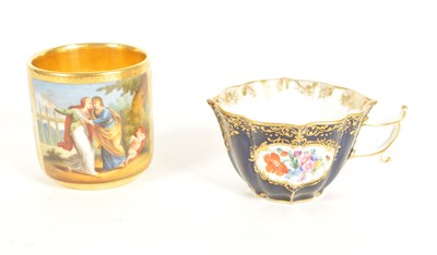 Lot 79 - MEISSEN - TWO EARLY 20TH CENTURY PORCELAIN CUPS