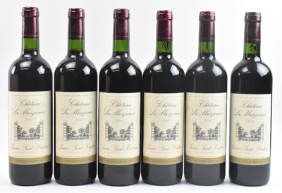 Lot 167 - SIX BOTTLES OF 2011 CHATEAU LA MARZENAC BORDEAUX WINE IN MOUTON CADET WOODEN DRAWERS