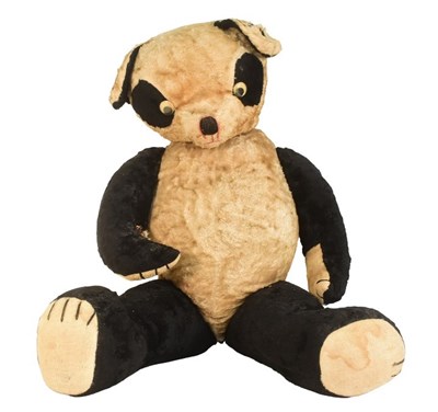 Lot 284 - TEDDY BEARS - LARGE VINTAGE PANDA TEDDY BEAR