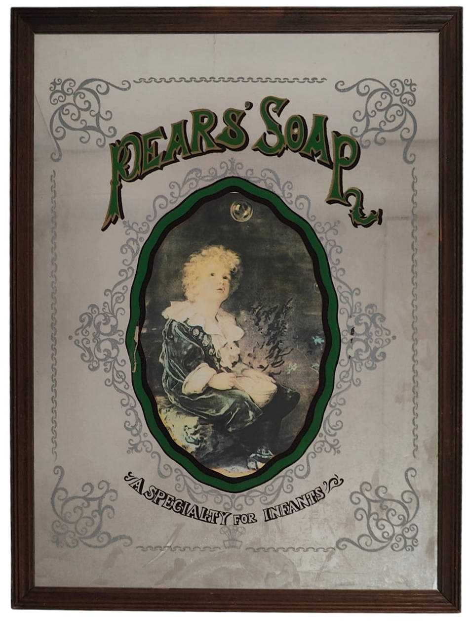 Lot 133 - PEARS' SOAP - VINTAGE ADVERTISING MIRROR