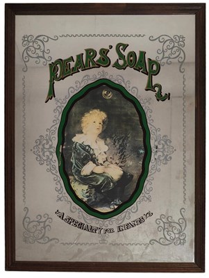 Lot 133 - PEARS' SOAP - VINTAGE ADVERTISING MIRROR