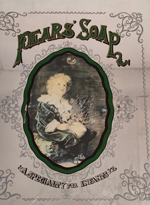 Lot 133 - PEARS' SOAP - VINTAGE ADVERTISING MIRROR