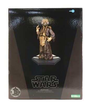 Lot 105 - STAR WARS - ARTFX - ZUCKUSS THE BOUNTY HUNTER SERIES MODEL KIT