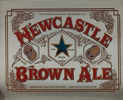 Lot 111 - NEWCASTLE BROWN ALE - PUB DISPLAY MIRROR