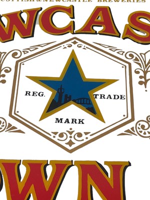 Lot 111 - NEWCASTLE BROWN ALE - PUB DISPLAY MIRROR
