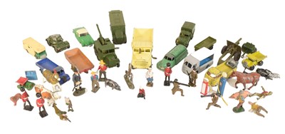 Lot 254 - DIECAST - COLLECTION OF VINTAGE DIECAST & MODEL SOLDIERS