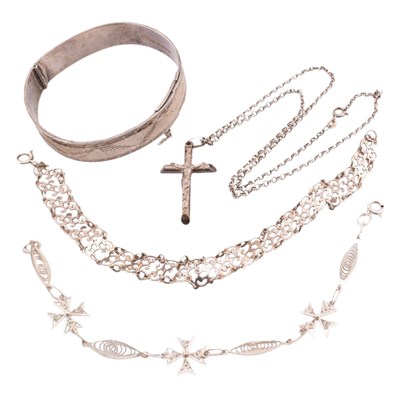 Lot 380 - COLLECTION OF SILVER JEWELLERY