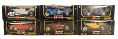 Lot 233 - DIECAST - BURAGO 1/18 SCALE DIECAST MODEL CARS