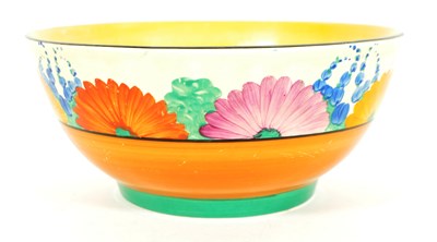 Lot 3 - CLARICE CLIFF - 1930S ART DECO GAYDAY BIZARRE HAND PAINTED BOWL