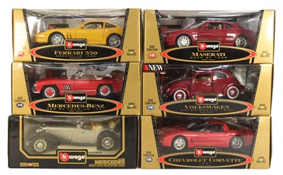 Lot 301 - DIECAST - COLLECTION OF BURAGO 1/18 SCALE DIECAST MODELS