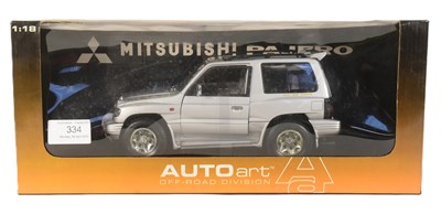 Lot 334 - DIECAST - AUTOART 1/18 SCALE MITSUBISHI PAJERO