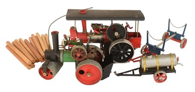 Lot 37 - STEAM MODELS - VINTAGE MAMOD STEAM ROLLER & SMOKEY JOE