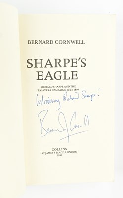 Lot 8 - CORNWELL, BERNARD. 1981 SHARPE'S EAGLE SIGNED PROOF COPY OF FIRST SHARPE NOVEL