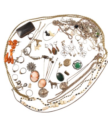 Lot 416 - COLLECTION OF ANTIQUE & VINTAGE JEWELLERY