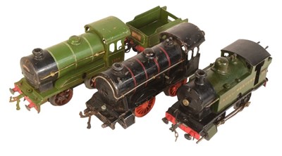 Lot 378 - MODEL RAILWAY - X3 HORNBY O GAUGE CLOCKWORK LOCOMOTIVES