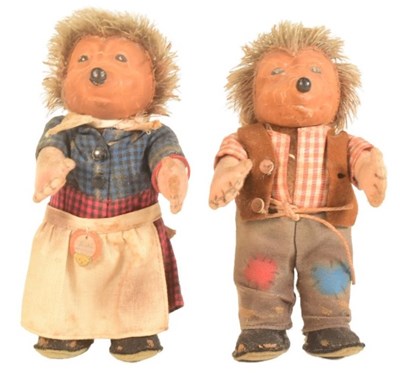 Lot 169 - PAIR OF GERMAN STEIFF HEDGEHOGS