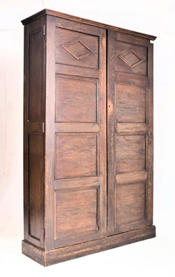 Lot 451 - EARLY 20TH CENTURY MAHOGANY ESTATE SCHOOL CUPBOARD