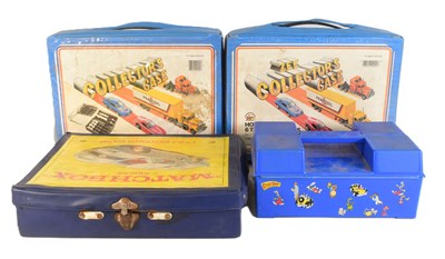 Lot 13 - DIECAST - COLLECTION OF VINTAGE DIECAST CARRY CASES