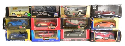 Lot 386 - DIECAST - BOXED 1/24 SCALE DIECAST MODEL CARS