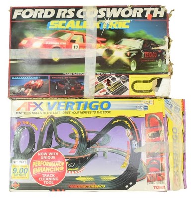 Lot 210 - SCALEXTRIC - X2 VINTAGE SLOT CAR RACING SETS