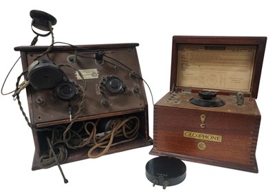 Lot 184 - COLLECTION OF EARLY 20TH CENTURY CRYSTAL RADIO RECIEVER SETS WITH HEADPHONES