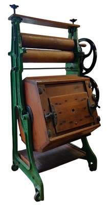 Lot 205 - EARLY 20TH CENTURY THOMAS & BRADWELL VICTRESS VOWELL WASHING MACHINES