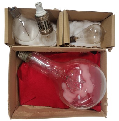 Lot 80 - COLLECTION OF EARLY 20TH CENTURY LARGE PROJECTOR BULBS