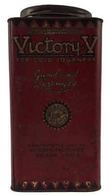 Lot 169 - VICTORY V LOZENGE - 1920S ADVERTISING SWEET TIN