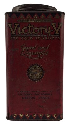 Lot 169 - VICTORY V LOZENGE - 1920S ADVERTISING SWEET TIN