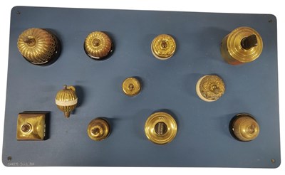 Lot 22 - COLLECTION OF VINTAGE BRASS LIGHT SWITCHES
