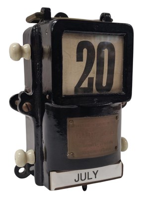 Lot 128 - VINTAGE FERRANTI MADE PERPETUAL DESK CALENDAR