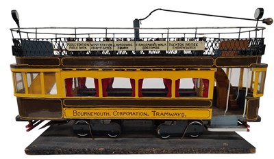 Lot 20 - HANDBUILT BOURNEMOUTH CORPORATION TRAMWAYS MODEL TRAM