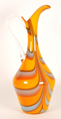 Lot 148 - MANNER OF CARLO MORETTI - MID CENTURY VINTAGE STUDIO GLASS EWER VASE