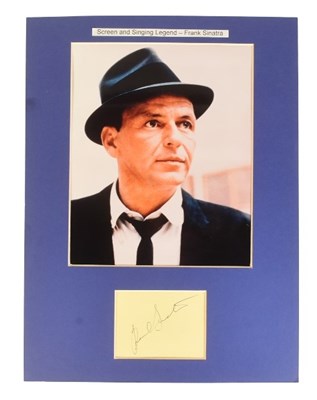 Lot 62 - FRANK SINATRA (1915-1998) - AUTOGRAPH ON ALBUM PAGE