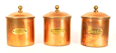 Lot 336 - THREE VINTAGE 20TH CENTURY KITCHEN STORAGE JARS
