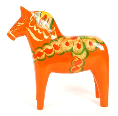 Lot 337 - SWEDISH WOODEN DALECARLIAN / DALA HORSE