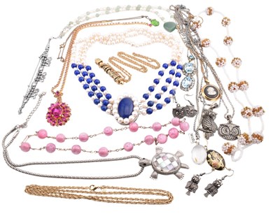 Lot 470 - COLLECTION OF GEM SET & COSTUME JEWELLERY