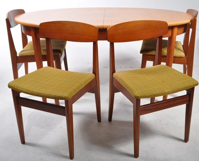 Lot 552 - BRITISH MODERN DESIGN - MID CENTURY DINING TABLE W/ CHAIRS