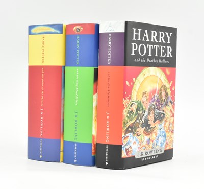 Lot 73 - ROWLING, J. K. COLLECTION OF THREE HARRY POTTER FIRST EDITION BOOKS IN DUST WRAPPERS