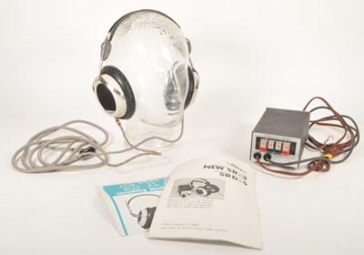 Lot 416 - STAX - 1970S SR-3 HEADPHONES & SRD-5 ADAPTOR