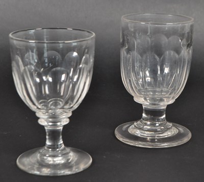 Lot 157 - TWO 19TH CENTURY VICTORIAN RUMMER DRINKING GLASSES