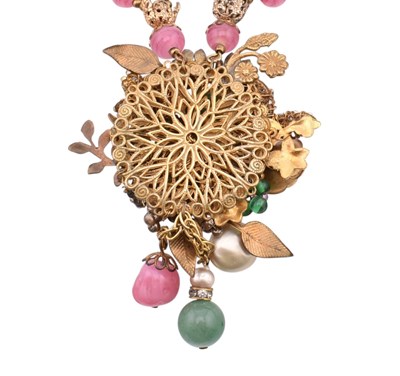Lot 117 - MIRIAM HASKELL BEADED PENDANT NECKLACE