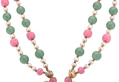 Lot 117 - MIRIAM HASKELL BEADED PENDANT NECKLACE
