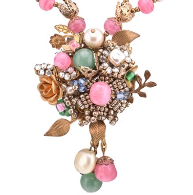Lot 117 - MIRIAM HASKELL BEADED PENDANT NECKLACE