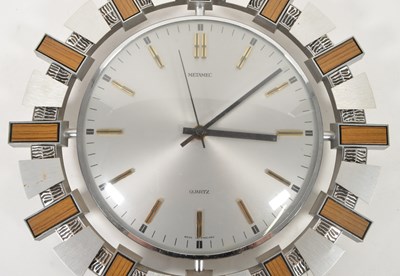 Lot 291 - METAMEC, ENGLAND - RETRO MID CENTURY QUARTZ WALL CLOCK
