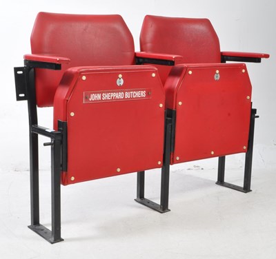 Lot 638 - BRISTOL CITY - A PAIR OF FOOTBALL STADIUM FOLDING STAND SEATS