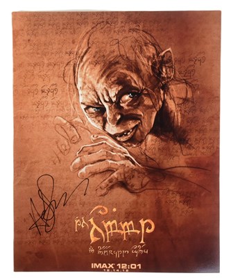 Lot 82 - ANDY SERKIS - LORD OF THE RINGS - SIGNED 8X10" PHOTO - AFTAL
